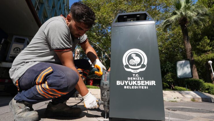 Denizli Büyükşehir Çöp Kutularını Yeniliyor