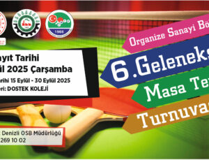 Denizli Osb’de 6. Geleneksel Masa Tenisi Turnuvası Başlıyor
