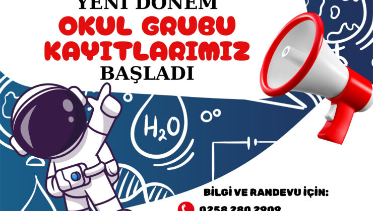 Denizli Bilim Merkezi’nde 2025-2026 Okul Grubu Kayıtları Başladı