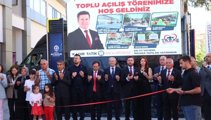 Tavas Belediyesi Tarafından İnşa Edilen Ve 5 Sosyal Tesis Barındıran Kompleksi Hizmete Açtı