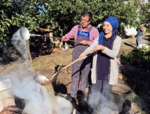 Zeybekci Baba Ocağında Tulum Giydi, Pekmez Kaynattı