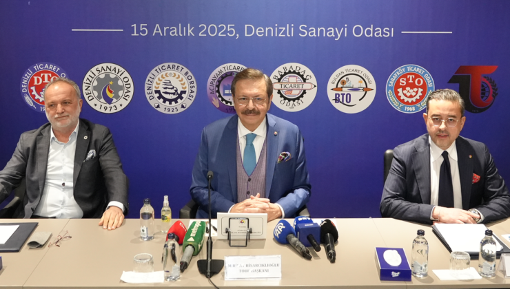 Denizli Sanayi Odası TOBB Başkanı Hisarcıklıoğlu’nu Ağırladı