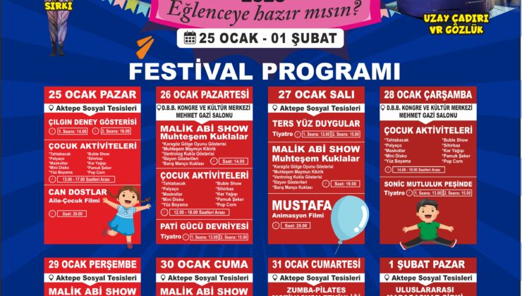 Pamukkale’de Çocuklar İçin Dopdolu Sömestir Festivali Başlıyor