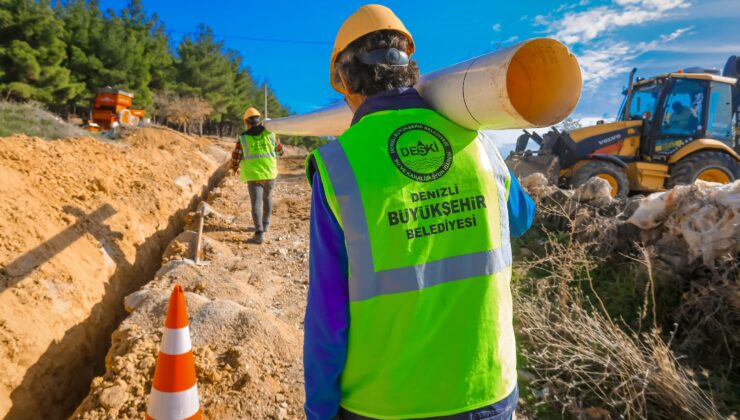 Çal Denizler’de 2 bin 718 Metrelik İçme Suyu Hattı Yenileniyor