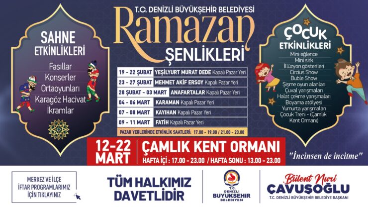 Denizli’de Ramazan Büyükşehir İle Bir Başka Yaşanacak