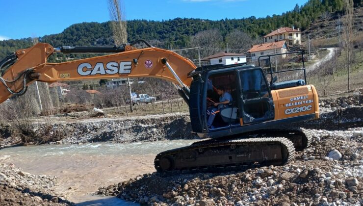 Çameli’de Yağışlar Sonrası Ekipler Sahada