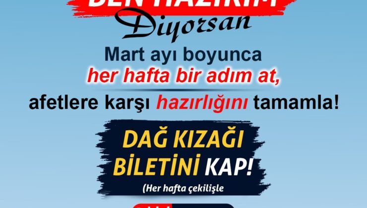 Pamukkale’de Afet Hazırlığı Seferberliği: “Ben Hazırım” Diyenlere Sürpriz Hediye