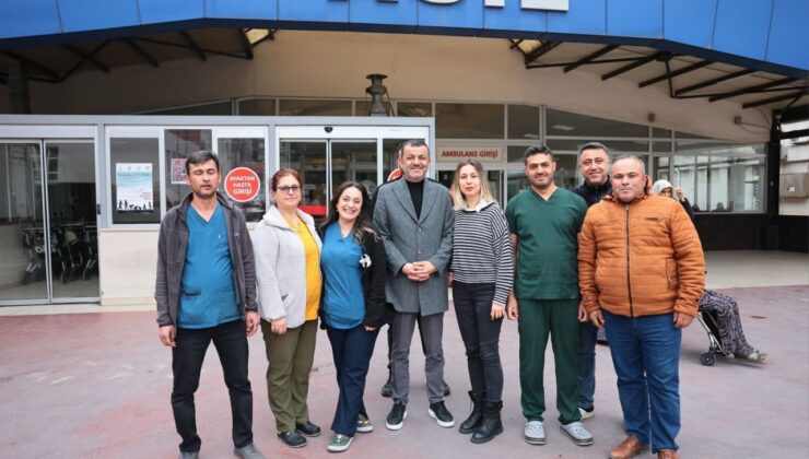 Başkan Çavuşoğlu’ndan Bayram Mesaisindeki Personele Ve Hastalara Ziyaret