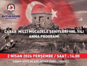 Cabar Katliamı’nın 105. Yılında Şehitler Törenle Anılacak