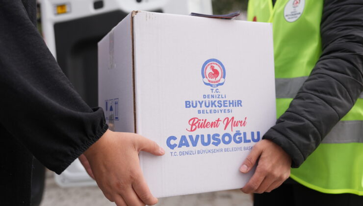 Denizli Büyükşehir’den 25 bin aileye gıda kolisi