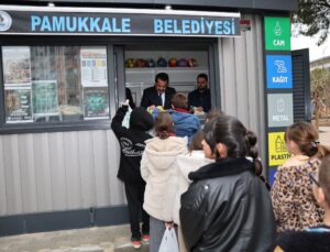 Pamukkale’de Atıklar Sevince Dönüştü: Minik Çevreciler Hem Eğlendi Hem Kazandı!