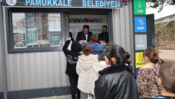 Pamukkale’de Atıklar Sevince Dönüştü: Minik Çevreciler Hem Eğlendi Hem Kazandı!