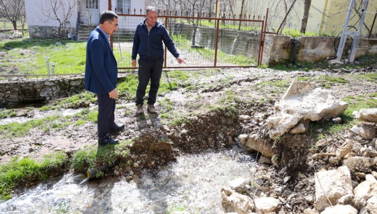 Çameli’de Yağış Sonrası Bereketli Sular Ortaya Çıktı