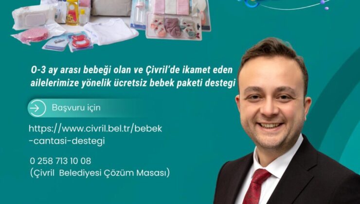 Çivril Belediyesi’nden Yeni Ailelere “Hoş Geldin Bebek” Desteği Başladı