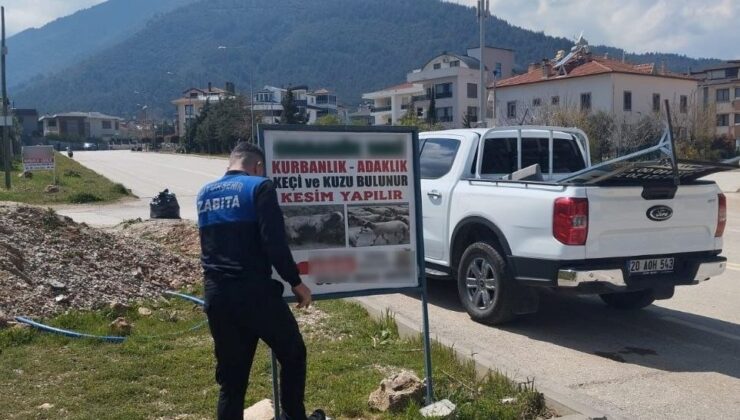 Büyükşehir Zabıta’dan Totem ve Tabela Denetimi