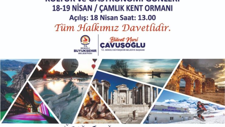 Turizm Haftası Kültür ve Gastronomi Günleri Başlıyor