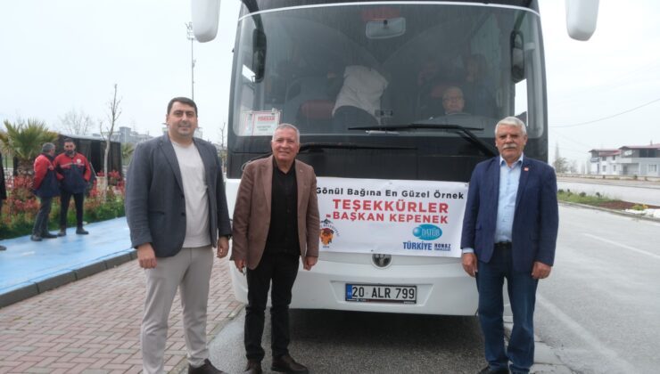 Honaz’da Ahıskalılara Ata Toprakları Yolculuğuna Duygusal Uğurlama