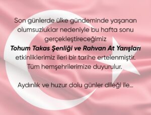 Honaz’daki Şenlik ve Yarışlar Ertelendi