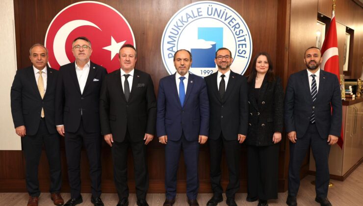 Denizli OSB Yönetiminden, PAÜ Rektörü Prof. Dr. Mahmud Güngör’e Nezaket Ziyareti
