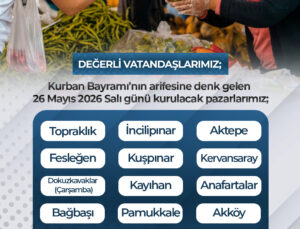 Pamukkale’de Arife Günü 15 Mahallede Pazar Kurulacak