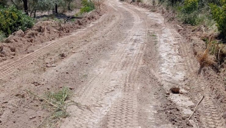 Pamukkale Belediyesi Kırsal Mahallelerde Arazi Yolu Açmaya Devam Ediyor