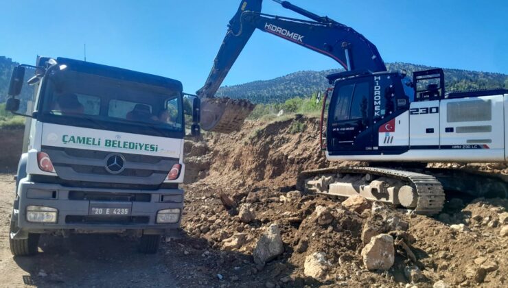 Çameli Belediyesi’nden Kalınkoz’da Seferberlik: Arazi Yolları Yenileniyor”