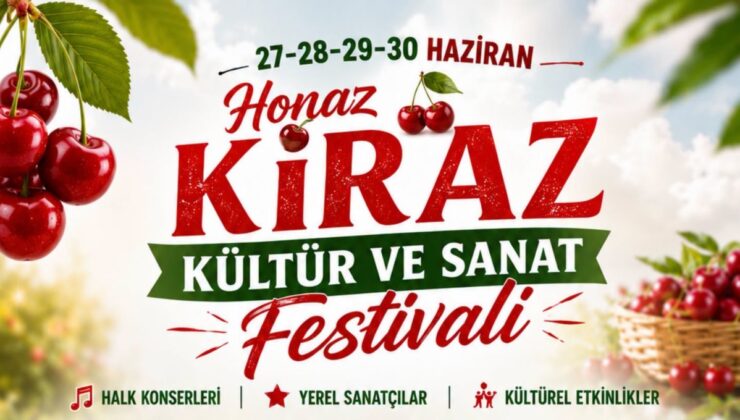 Honaz Kiraz Festivali Başlıyor: 4 Gün Boyunca Müzik, Kültür ve Eğlence Bir Arada