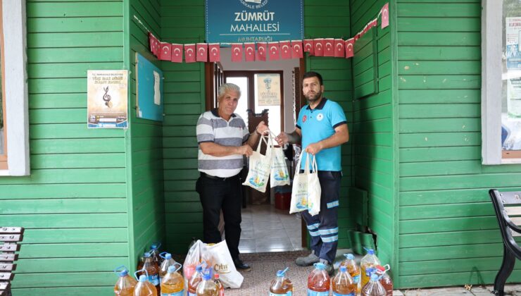 Pamukkale Belediyesi’nin Atık Yağ Kampanyasına Vatandaşlardan Yoğun İlgi
