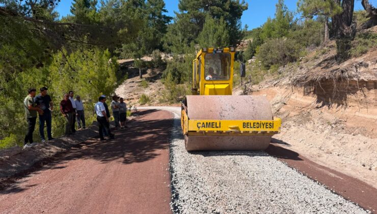 Çameli’de Asfalt Sezonunun İlk Kazması Vuruldu! Kolak Mahallesi’nde Çalışmalar Başladı