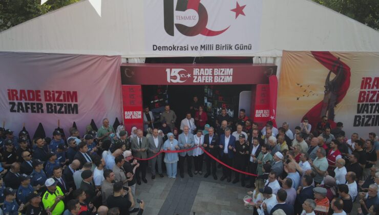 15 Temmuz Anma Çadırı Ziyarete Açıldı