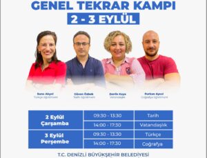 Denizli Büyükşehir’den KPSS Adaylarına Ücretsiz Genel Tekrar Kampı