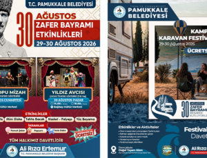 Pamukkale’de Zafer Bayramı Çifte Festivalle Kutlanıyor
