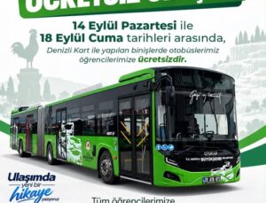 Denizli Büyükşehir Otobüsleri Öğrenciler İçin İlk Hafta Ücretsiz