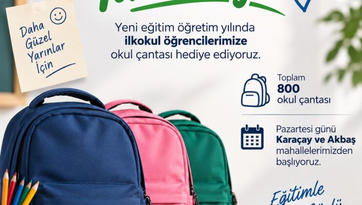 Honaz Belediyesi’nden İlkokul Öğrencilerine Çanta Desteği