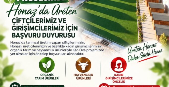 Honaz Belediyesi Kar-Ova Projesi Üretici ve Kadın Girişimci Başvuruları Başladı