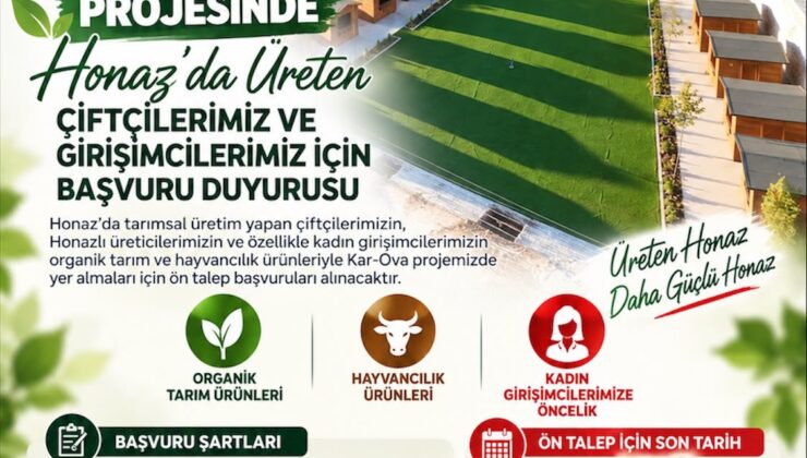 Honaz Belediyesi Kar-Ova Projesi Üretici ve Kadın Girişimci Başvuruları Başladı