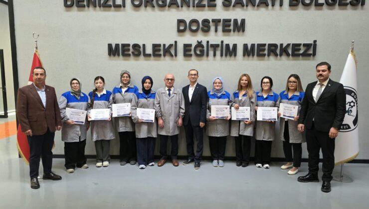 Kadın CNC Operatörü Eğitimini Başarıyla Tamamlayan Kursiyerlere Sertifikaları Takdim Edildi