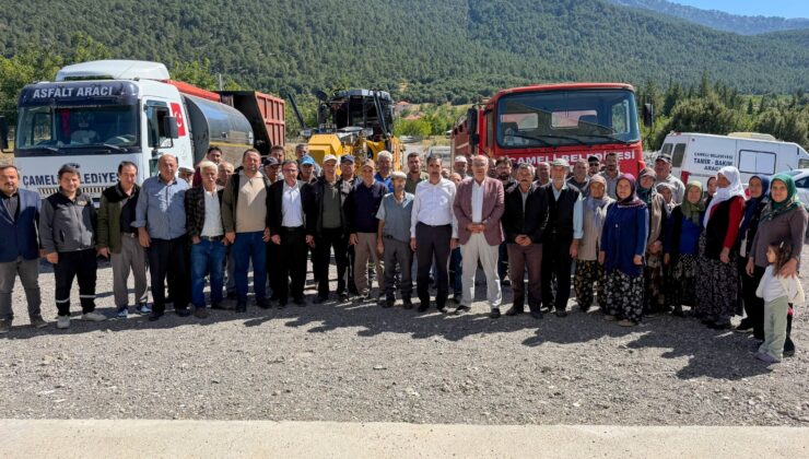 Çameli Cevizli Mahallesi’nde Asfalt Açılışı Coşkuyla Gerçekleştirildi