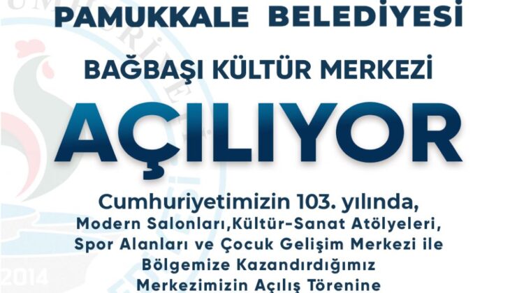 Resmi Reklam- Pamukkale Belediyesi Bağbaşı Kültür Merkezi