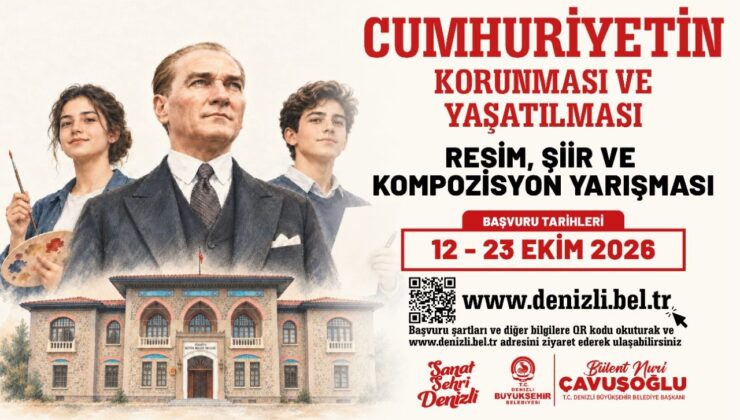 Denizli Büyükşehir’den Cumhuriyet’in 103. Yılına Özel Yarışma