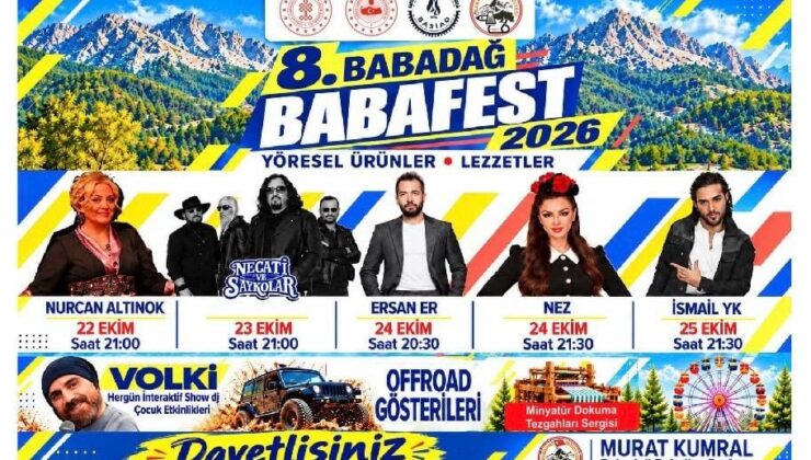 Resmi Reklam – Babadağ Belediyesi 8. BABAFEST 2026